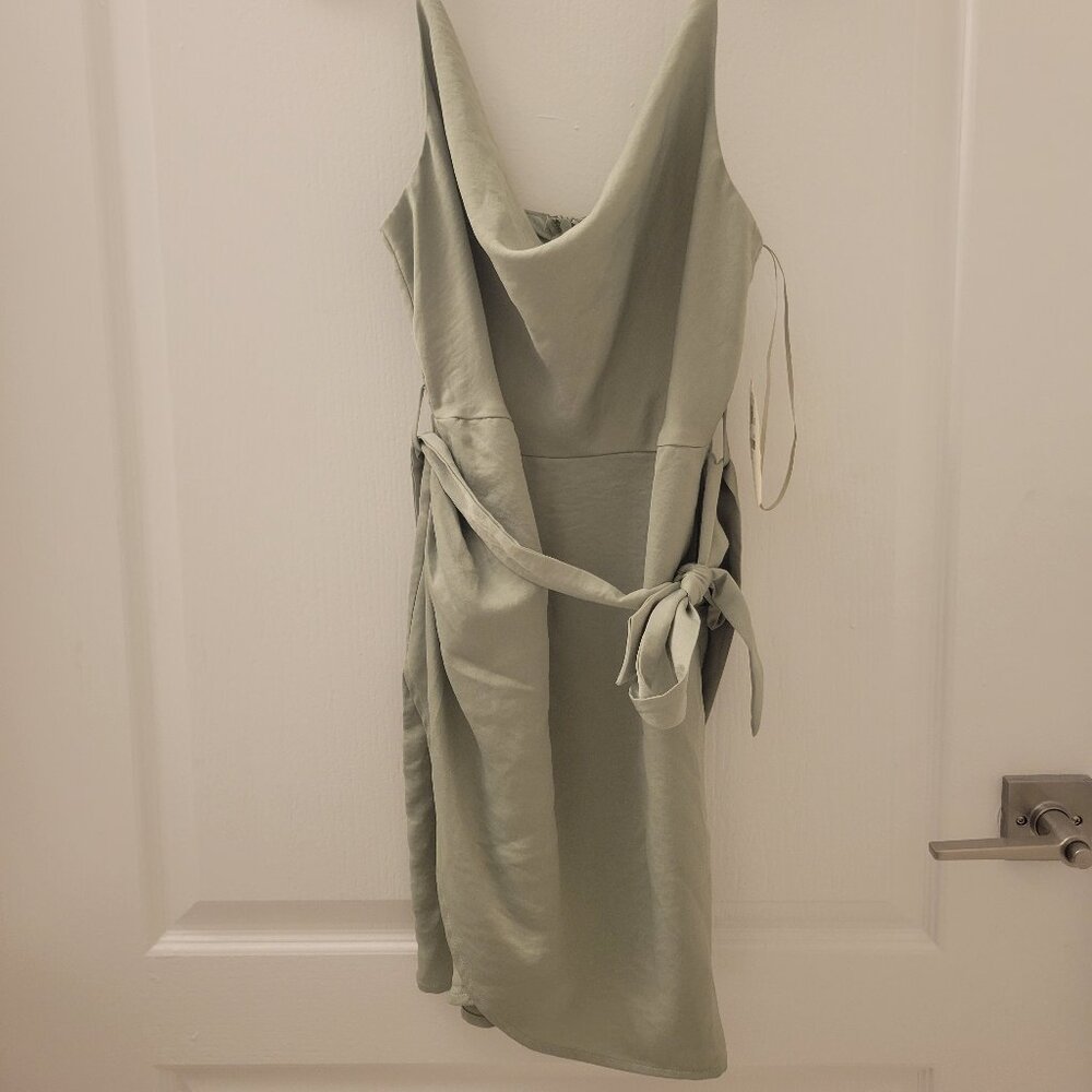 Altar'd State Sage Green Mini Dress